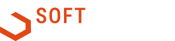 SoftConsult logo oranje wit